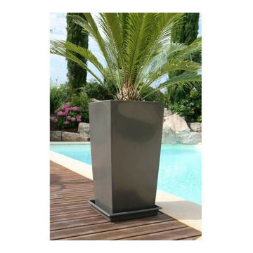 Planter Riviera Nuance Squared Grey 29 x 29 x 52 cm 29 x 29 cm