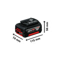 Set di caricabatterie e batterie ricaricabili BOSCH 1 600 A00 B8J 18 V 5 Ah