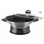 Wok Pan Tefal WO3000 Black Aluminium 1200 W