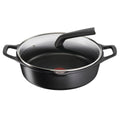 Ponev s pokrovom Tefal E2497244 Črna Ø 28 cm