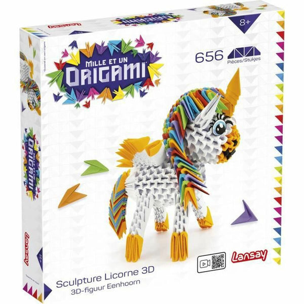 Satz mit Papierhandarbeiten Lansay Unicorn 3D