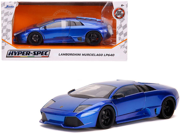 Lamborghini Murcielago LP640 Candy Blue \"Hyper-Spec\" 1/24 Diecast Model Car by Jada
