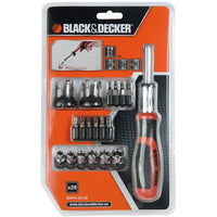 Jeu d'embouts avec tournevis Black & Decker BDHT0-62130 29 Pièces