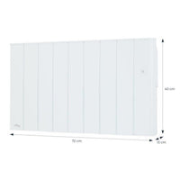 Radiateur CONCORDE Arkadi Plus Blanc 1000 W