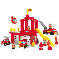 Playset Ecoiffier Fire Station 10 Pieces