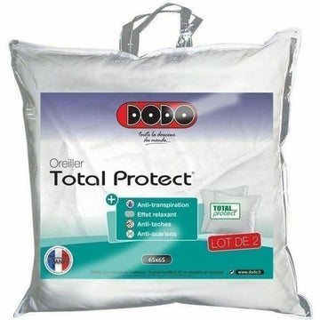 Oreiller DODO Total Protect Blanc 65 x 65 cm (2 Unités)