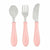 Pieces of Cutlery Béaba Pink Stainless steel 3 Pieces
