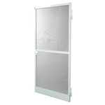 Moustiquaire Portes Fibre de Verre Aluminium Blanc (220 x 100 cm)