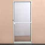 Mosquito net Doors Fibreglass Aluminium White (220 x 100 cm)