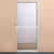 Mosquito net Doors Fibreglass Aluminium White (220 x 100 cm)