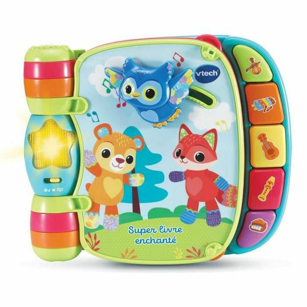 Otroška interaktivna knjiga Vtech Baby Super Enchanted Book of Baby Kitties Modra Pisana