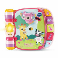 Otroška interaktivna knjiga Vtech Baby Super Enchanted Book of Baby Kitties Roza Pisana