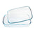 Set of Oven Dishes Ô Cuisine 334SA05 Transparent Glass (2 pcs)