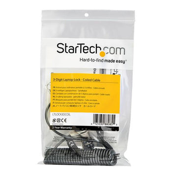 Security Cable Startech LTLOCK3DCOIL         1,83 m