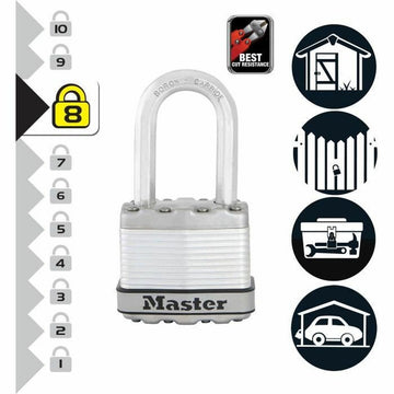 Key padlock Master Lock Steel 50 mm