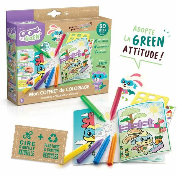 Zeichnungen zum Ausmalen Canal Toys Super Green
