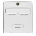 Letterbox Burg-Wachter Balthazar Galvanised Steel Wall White