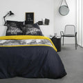 Bedding set TODAY Black Yellow 220 x 240 cm