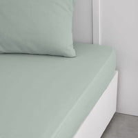 Fitted bottom sheet TODAY Essential Light Green 160 x 200 cm 160 x 200