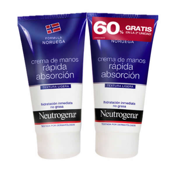 "Neutrogena Formula Fast Absorbing Hand 2x75ml"