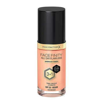 Base de Maquillage Crémeuse Max Factor Facefinity 3-en-1 Spf 20 Nº 80 Bronze 30 ml