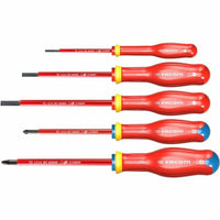 Screwdriver Set Facom Protwist Isolated 1000V AT5VE.PB Flat Pozidriv 5 Pieces