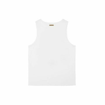 Men's Sleeveless T-shirt Picture Authentic Tank B White
