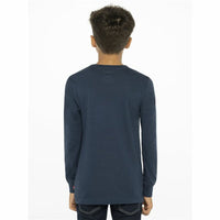 T-shirt à Manches Longues Enfant Levi's Batwing Bleu foncé