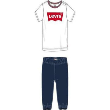 Ensemble de Sport pour Bébé TWILL JOGGER Levi's 6EA924-001  Blanc