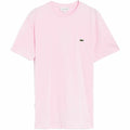 Herren Kurzarm-T-Shirt Lacoste Baumwolle Rosa