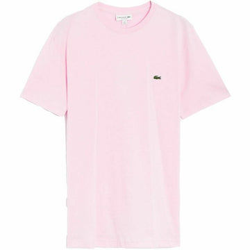 Men’s Short Sleeve T-Shirt Lacoste Cotton Pink