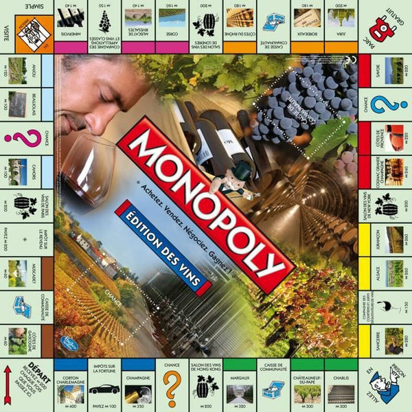 Jeu de société Winning Moves MONOPOLY  Editions des vins (FR)