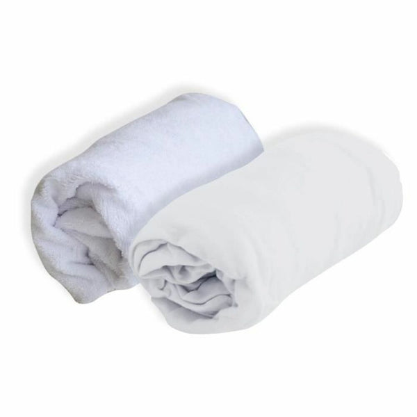 Fitted bottom sheet Domiva White 70 x 140 cm