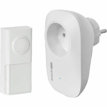 Wireless Doorbell with Push Button Bell SCS SENTINEL EcoBell 100 100 m