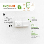 Sonnette Sans Fil avec Bouton-Pressoir SCS SENTINEL EcoBell 100 USB x 2 100 m (15 V)