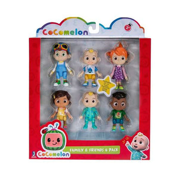 Set of Figures Cocomelon Bandai Family & Friends (6 uds)