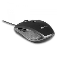 NGS Mouse Wired Tick 1600dpi 6 Tasti Nero/Argento