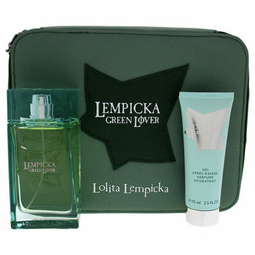Moški parfumski set Lempicka Green Lover Lolita Lempicka (3 pcs)
