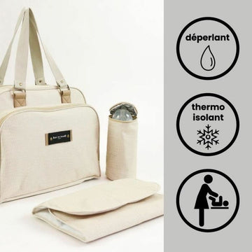 Diaper Changing Bag Baby on Board Urban Everglades Beige