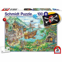 Puzzle Schmidt Spiele In the Pirate Bay Flag 100 Pieces