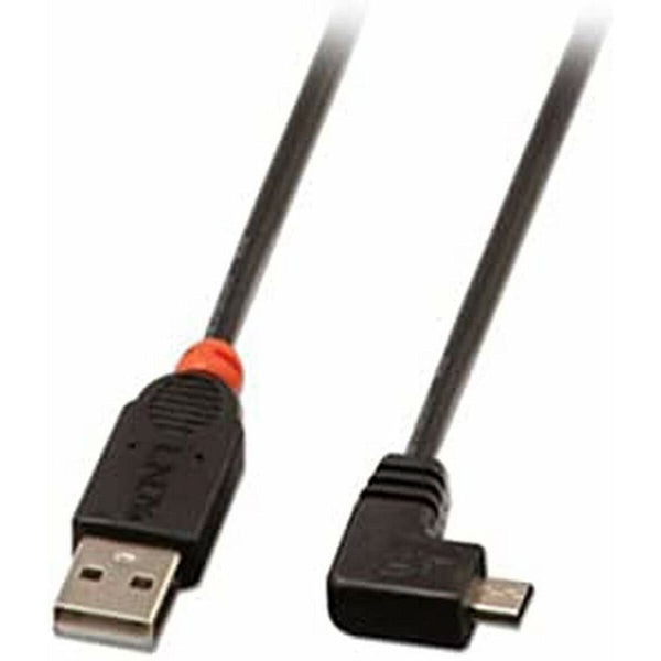 Kabel USB 2.0 A v Micro USB B LINDY 31975 50 cm Črna