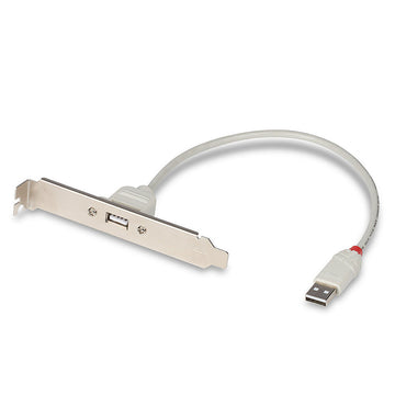 Kabel USB A v USB B LINDY 33123 Bela