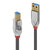 USB A zu USB-B-Kabel LINDY 36664 5 m Schwarz Grau Anthrazit