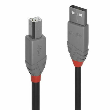 Kabel USB A v USB B LINDY 36672 Črna 1 m