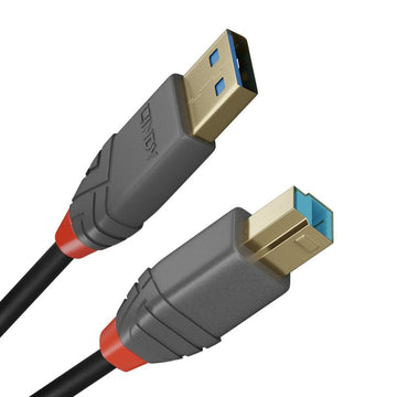 USB A zu USB-B-Kabel LINDY 36740 50 cm Schwarz