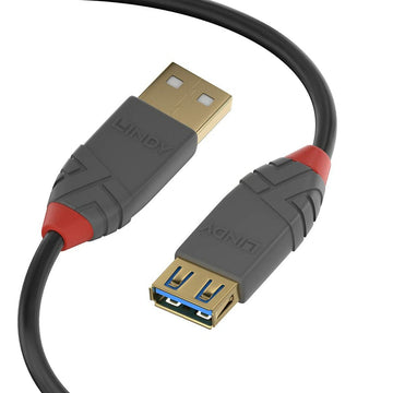 USB-Kabel LINDY 36761 Schwarz 1 m (1 Stück)