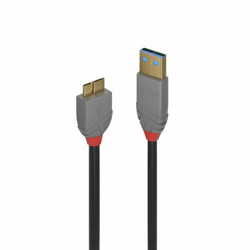 USB-Kabel LINDY 36765 Schwarz 50 cm (1 Stück)