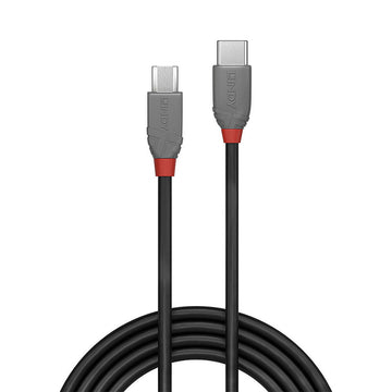 USB-Kabel LINDY 36892 Schwarz Schwarz/Grau 2 m
