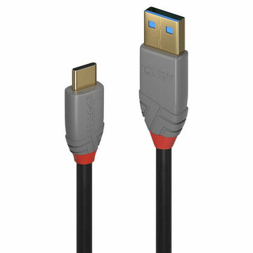 Kabel USB A v USB C LINDY 36911 Črna Antracit