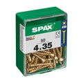 Box of screws SPAX Yellox Wood Flat head 50 Pieces (4 x 35 mm)